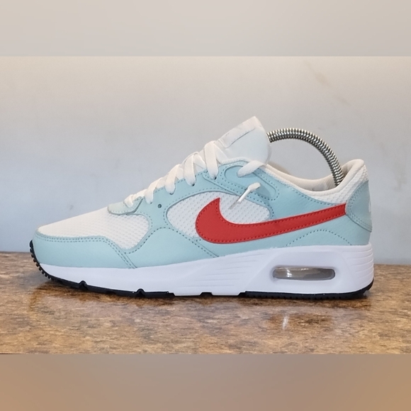 Nike Air Max SC SE  CW4554-115 Wht/Jade Ice/Blk/Light Fusion Red  Size 9 Women's - Picture 1 of 7